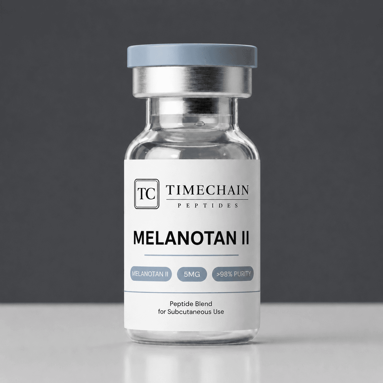 Timechain research vial, Melanotan II
